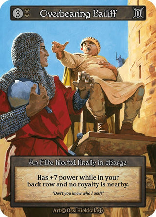 Overbearing Bailiff [ART] - Sorcery: Contested Realm Single