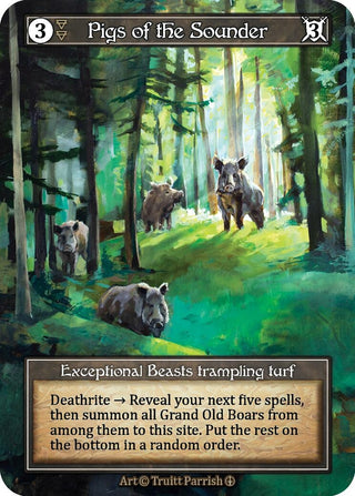 Pigs of the Sounder (Foil) [ART] - Sorcery: Contested Realm Single