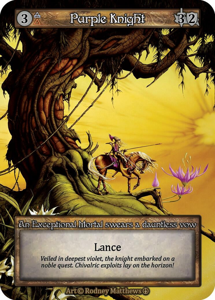 Purple Knight [ART] - Sorcery: Contested Realm Single