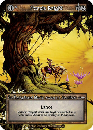 Purple Knight [ART] - Sorcery: Contested Realm Single
