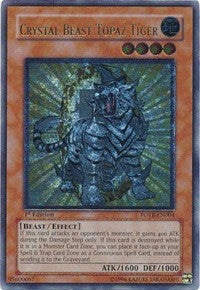 Crystal Beast Topaz Tiger (UTR) (4) (FOTB) - YuGiOh Single