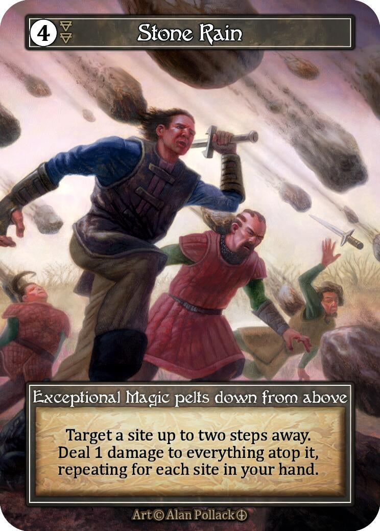 Stone Rain (Foil) [ART] - Sorcery: Contested Realm Single