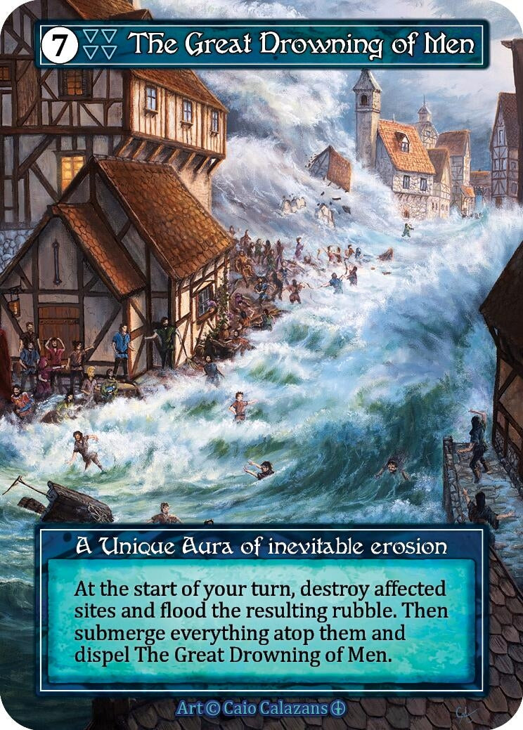 The Great Drowning of Men (Foil) [ART] - Sorcery: Contested Realm Single