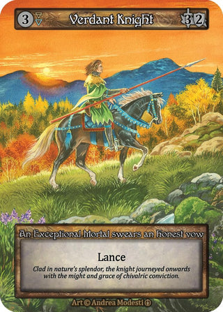 Verdant Knight [ART] - Sorcery: Contested Realm Single