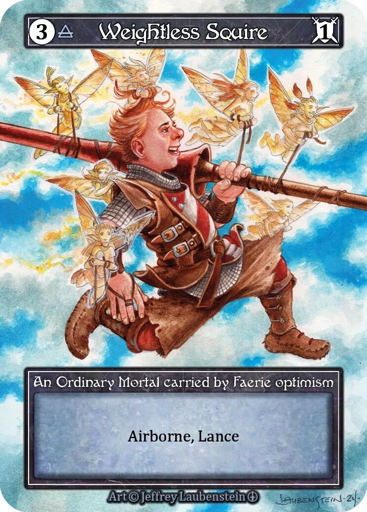 Weightless Squire (Foil) [ART] - Sorcery: Contested Realm Single