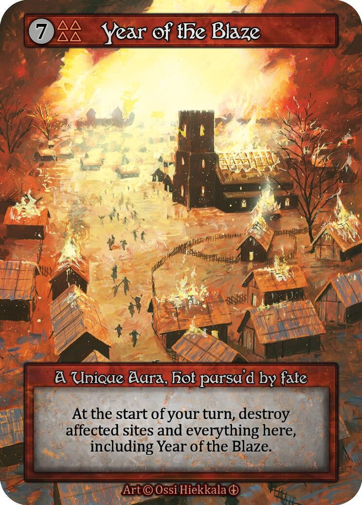 Year of the Blaze [ART] - Sorcery: Contested Realm Single