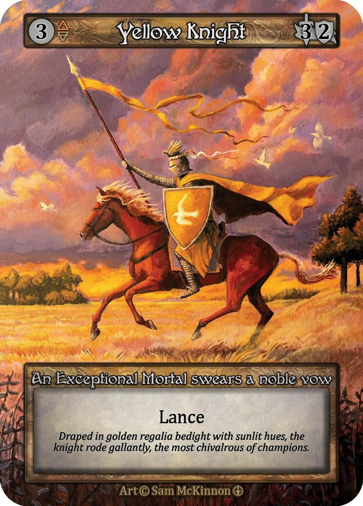 Yellow Knight [ART] - Sorcery: Contested Realm Single