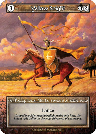 Yellow Knight (Foil) [ART] - Sorcery: Contested Realm Single