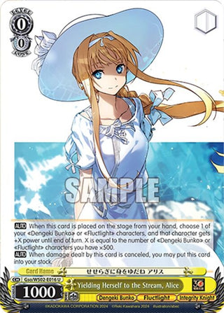 Yielding Herself to the Stream Alice (2016) [G**] - Weiss Schwarz Single