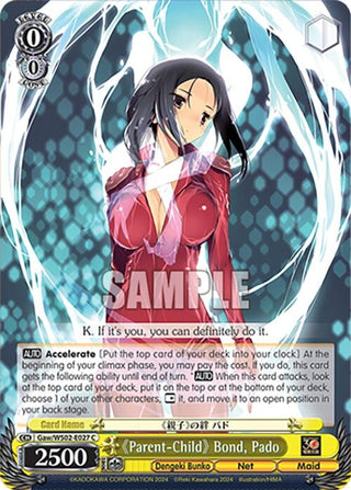 ’Parent-Child’ Bond Pado (2027) [G**] - Weiss Schwarz Single