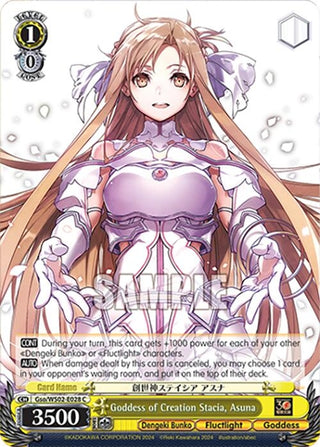 Goddess of Creation Stacia Asuna (2028) [G**] - Weiss Schwarz Single