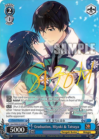 Graduation Miyuki & Tatsuya (SP) (2125) [G**] - Weiss Schwarz Single