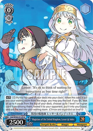Magicians of the United Kingdom Lesser & Index (2129) [G**] - Weiss Schwarz Single