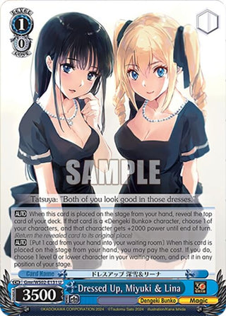 Dressed Up Miyuki & Lina (2131) [G**] - Weiss Schwarz Single