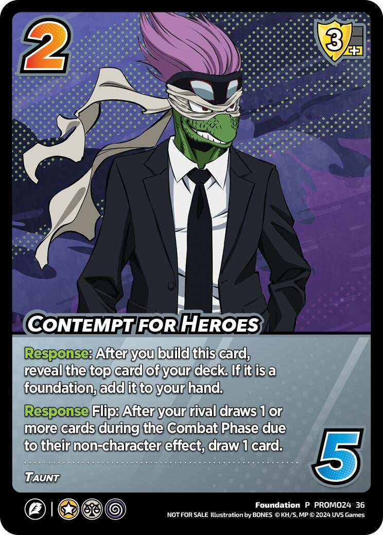 Contempt for Heroes (3336) [MHAP] - UniVersus Single