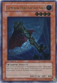 Elemental Hero Captain Gold (UTR) (14) (FOTB) - YuGiOh Single