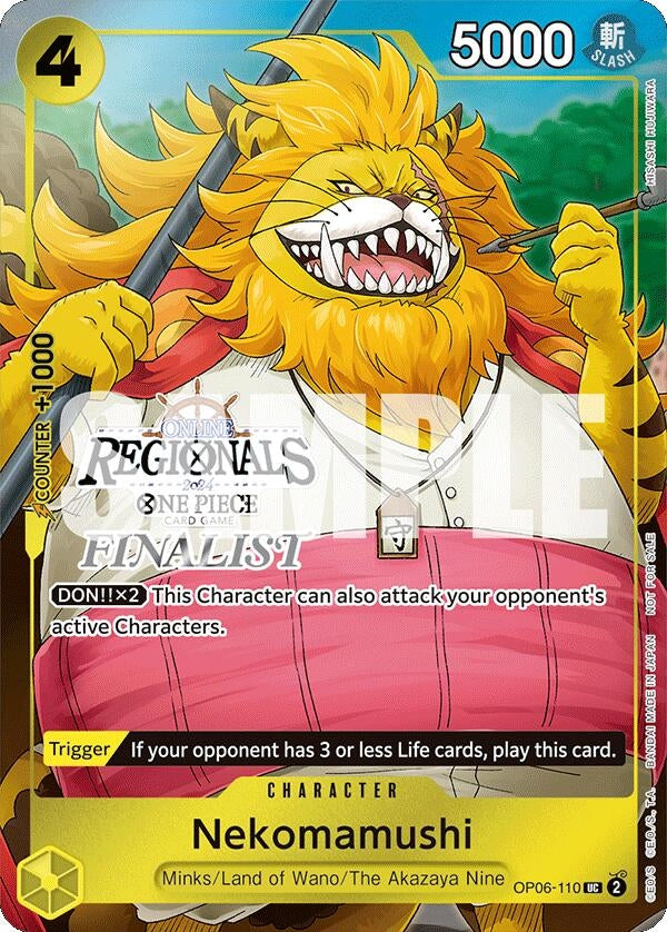 Nekomamushi (Online Regional 2024 Vol. 3) [Finalist] (6110) (OP-PR) - One Piece Card Game Single