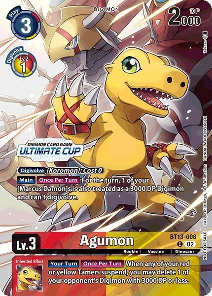 Agumon (Ultimate Cup 2024) (13008) [BT13] - Digimon Card Game Single