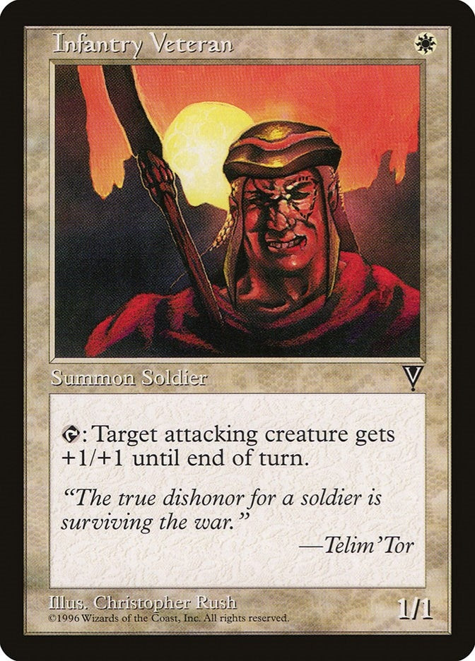 Infantry Veteran [VIS] - MTG Single