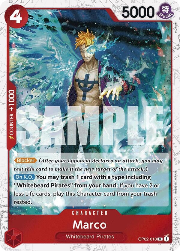 Marco (Alternate Art) (otumami) (2018) (PRB-01) - One Piece Card Game Single