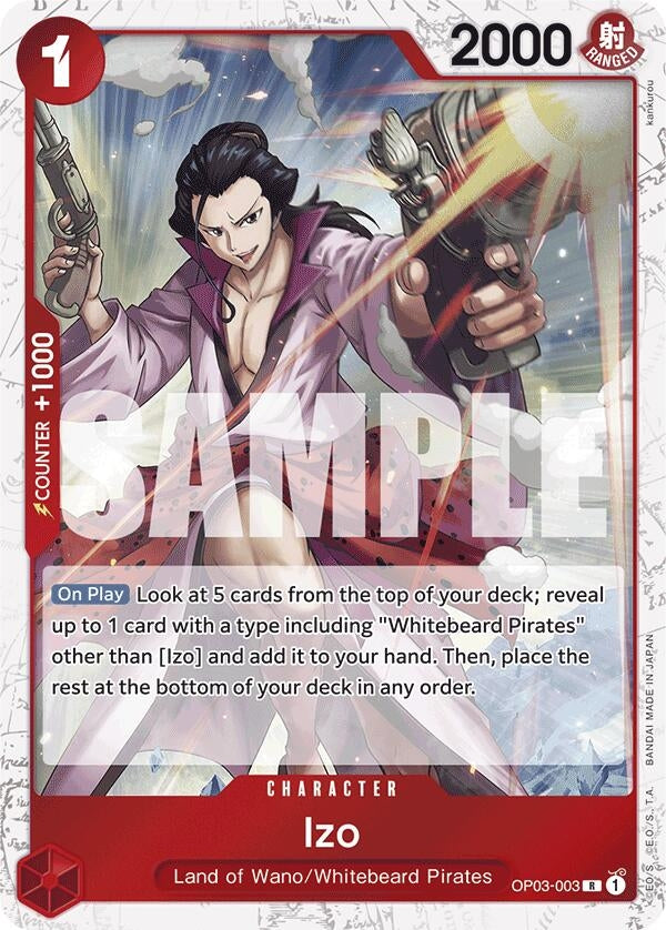 Izo (Alternate Art) (Bashikou) (3003) (PRB-01) - One Piece Card Game Single