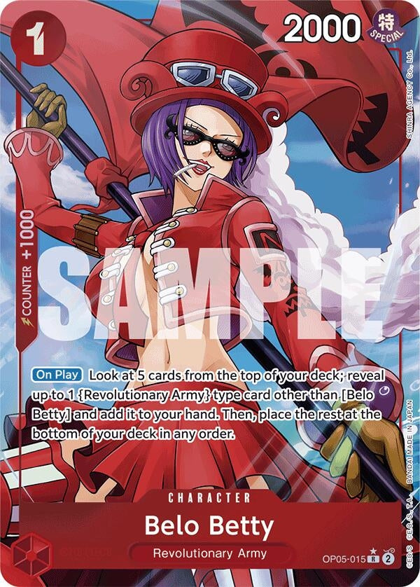 Belo Betty (Alternate Art) (Hatori Kyoka) (5015) (PRB-01) - One Piece Card Game Single