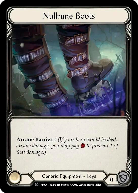 Nullrune Boots (1) - Flesh and Blood TCG Single