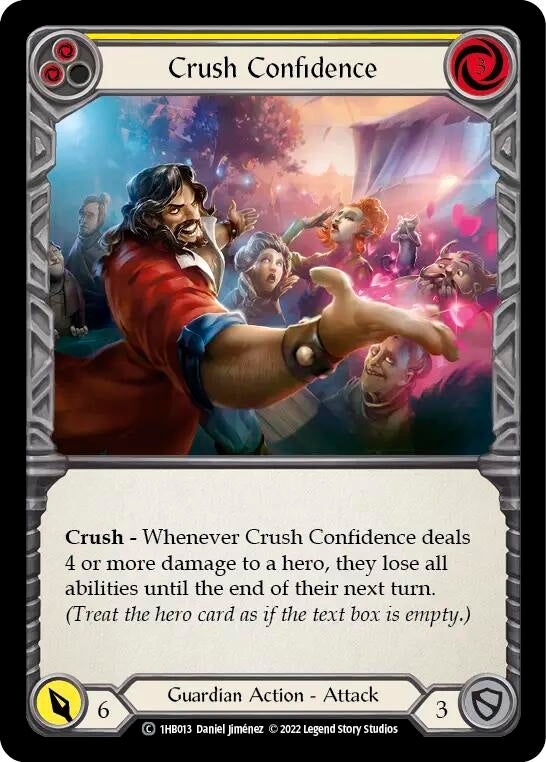 Crush Confidence (Yellow) (1) - Flesh and Blood TCG Single