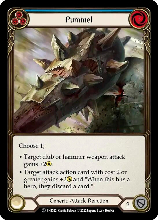 Pummel (Blue) (1) - Flesh and Blood TCG Single