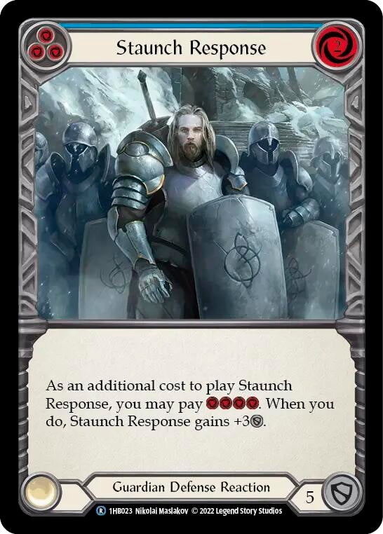 Staunch Response (Blue) (1) - Flesh and Blood TCG Single