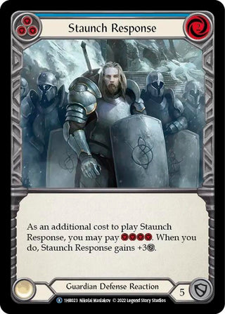 Staunch Response (Blue) (1) - Flesh and Blood TCG Single