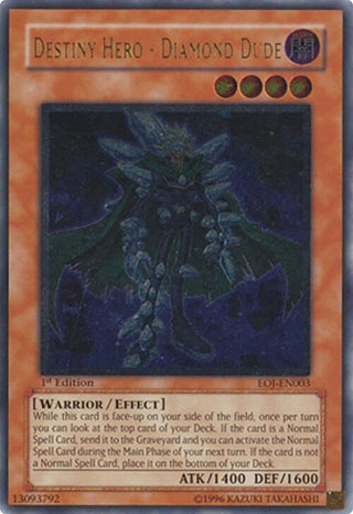 Destiny Hero - Diamond Dude (UTR) (3) - YuGiOh Single