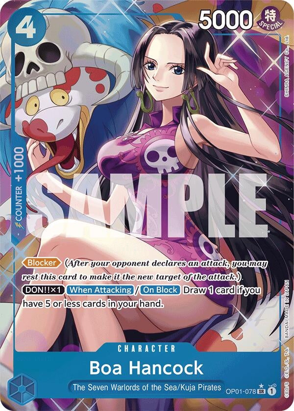 Boa Hancock (Alternate Art) (1078) (PRB-01) - One Piece Card Game Single