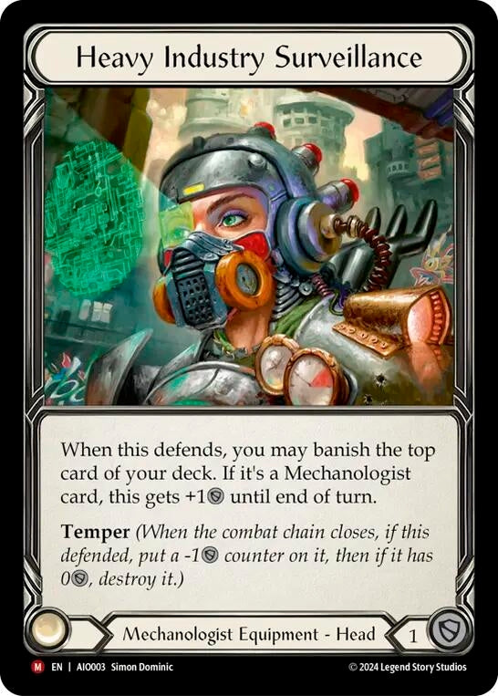 Heavy Industry Surveillance (3) [ADD] - Flesh and Blood TCG Single