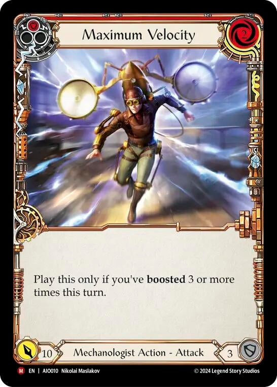 Maximum Velocity (Red) (10) [ADD] - Flesh and Blood TCG Single