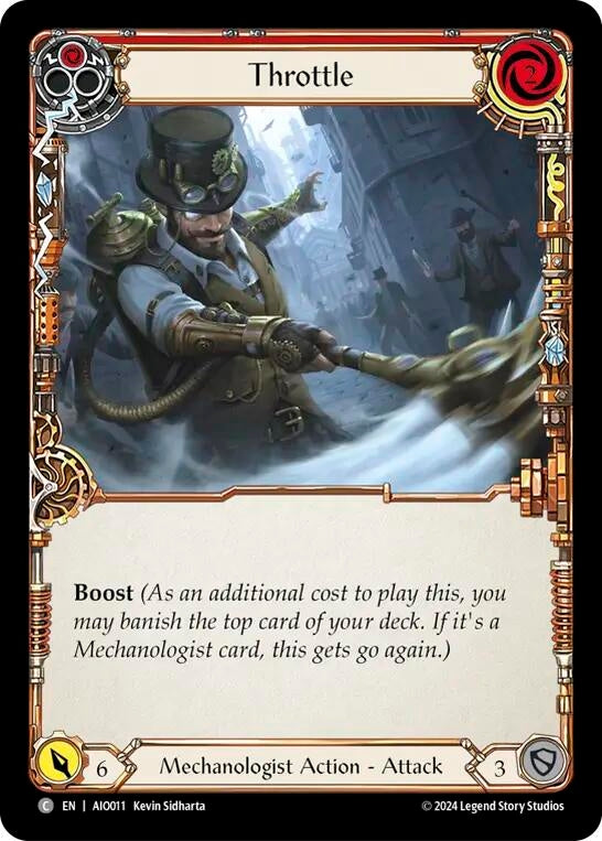Throttle (Red) (11) [ADD] - Flesh and Blood TCG Single