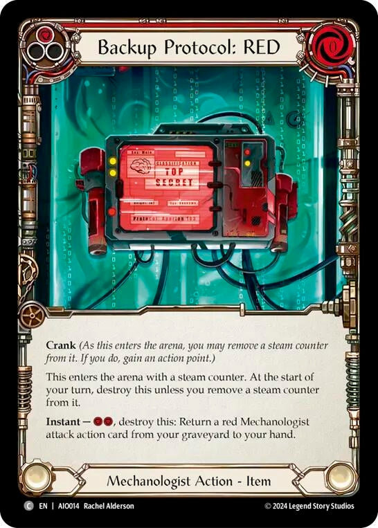 Backup Protocol: RED (Red) (14) [ADD] - Flesh and Blood TCG Single