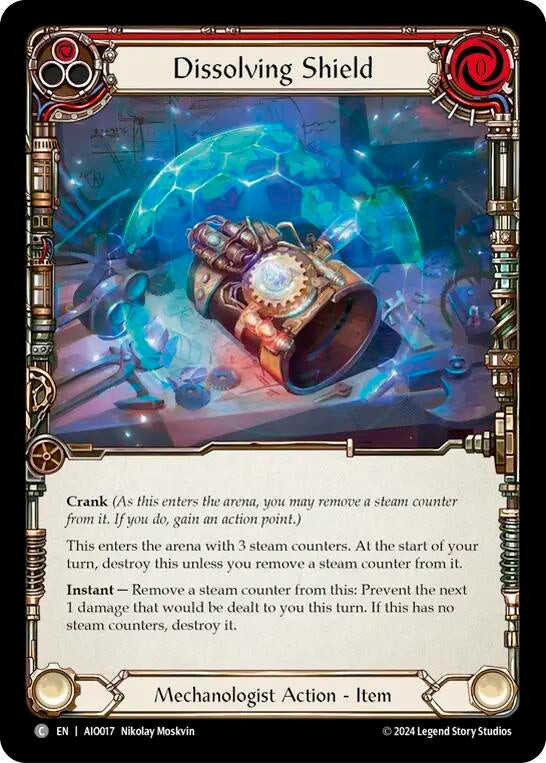 Dissolving Shield (Red) (17) [ADD] - Flesh and Blood TCG Single