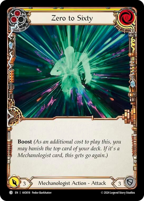 Zero to Sixty (Yellow) (18) [ADD] - Flesh and Blood TCG Single