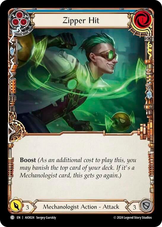 Zipper Hit (Blue) (24) [ADD] - Flesh and Blood TCG Single