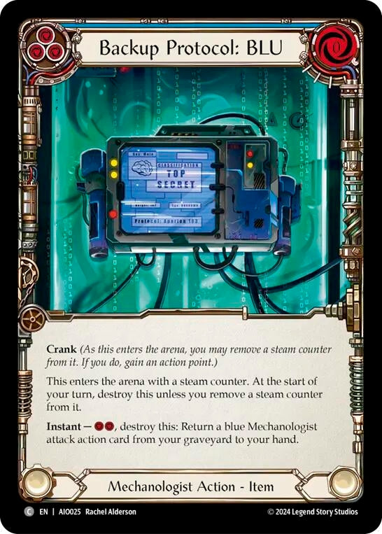 Backup Protocol: BLU (Blue) (25) [ADD] - Flesh and Blood TCG Single
