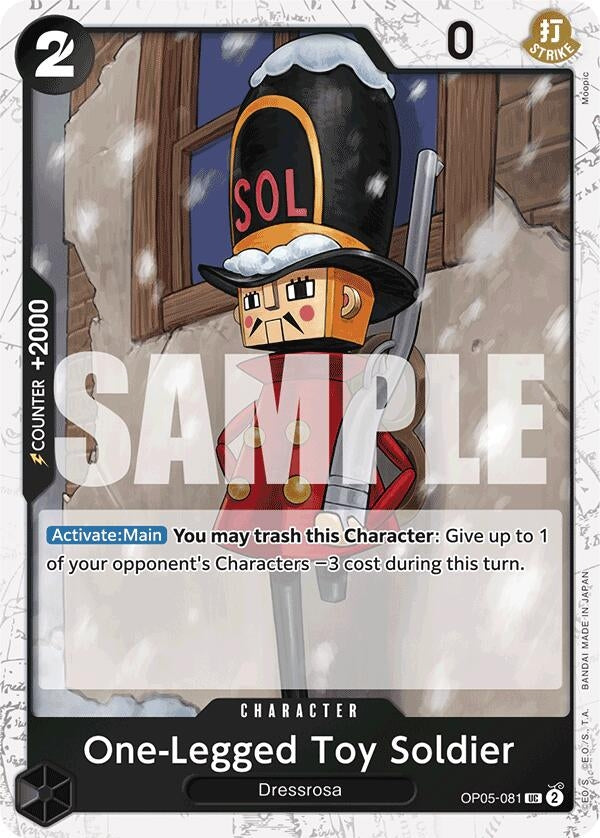Image for One-Legged Toy Soldier (Jolly Roger Foil) (OP05-081) (Premium Booster -The Best-) - One Piece Card Game