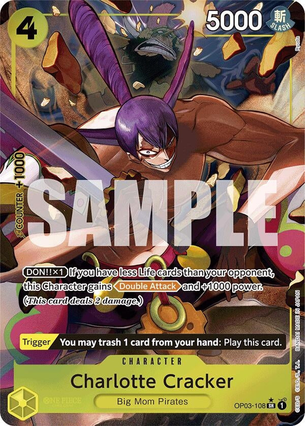 Charlotte Cracker (Alternate Art) (3108) (PRB-01) - One Piece Card Game Single