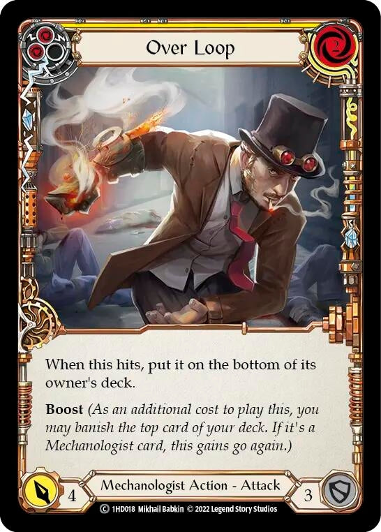 Over Loop (Yellow) (1) - Flesh and Blood TCG Single
