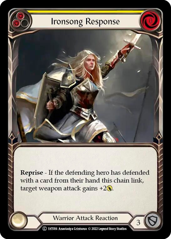 Ironsong Response (Yellow) (1) - Flesh and Blood TCG Single