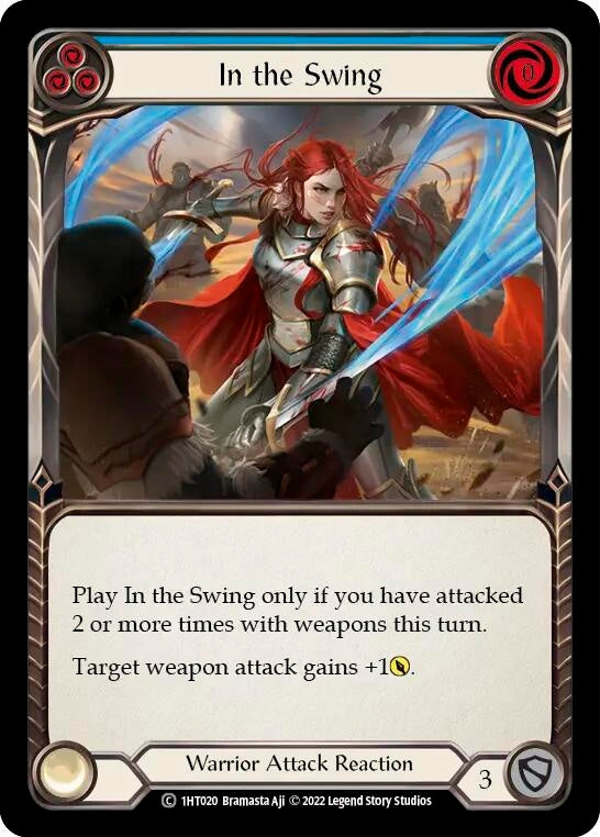 In the Swing (Blue) (1) - Flesh and Blood TCG Single