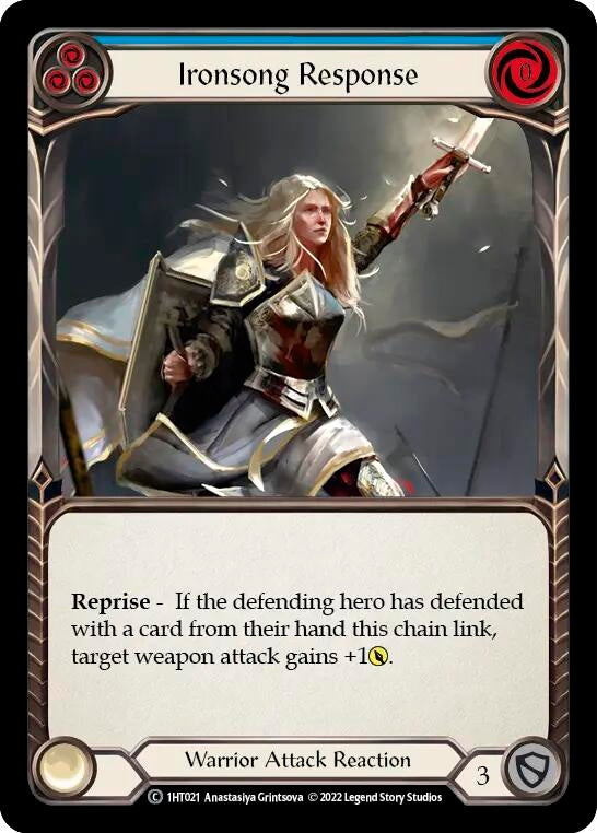 Ironsong Response (Blue) (1) - Flesh and Blood TCG Single