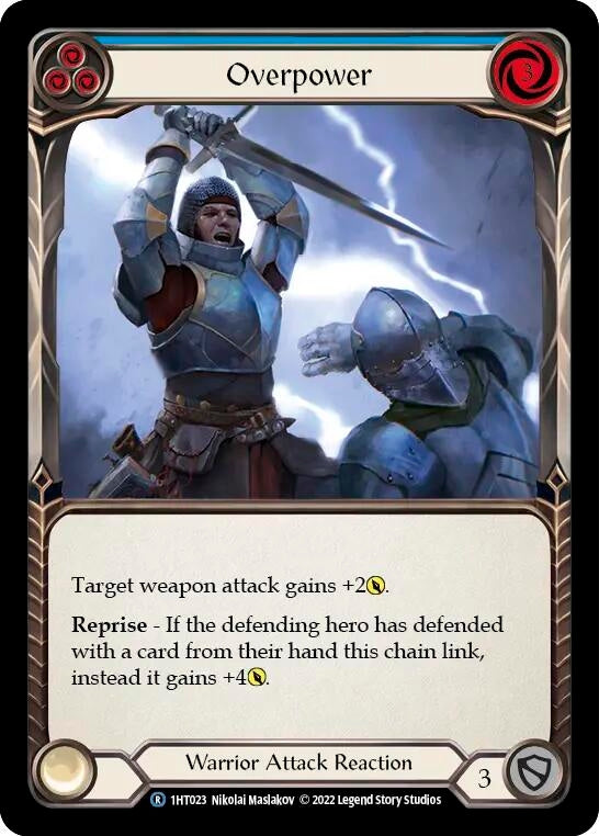 Overpower (Blue) (1) - Flesh and Blood TCG Single