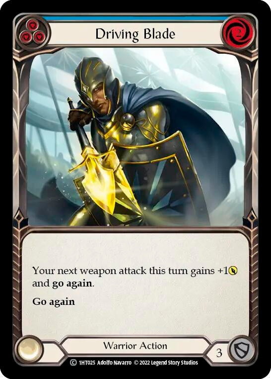 Driving Blade (Blue) (1) - Flesh and Blood TCG Single