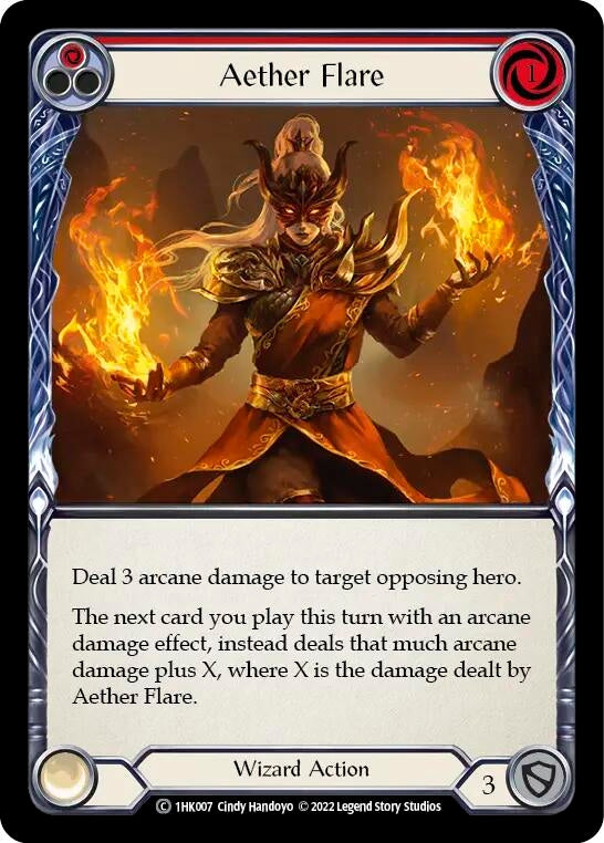 Aether Flare (Red) (1) - Flesh and Blood TCG Single